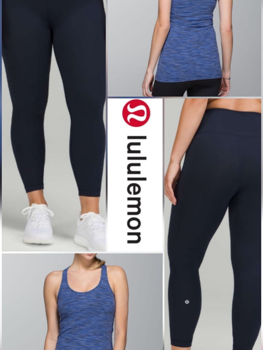 2 PC Lululemon Wunder Train Leggings & Lululemon Cool Racerback Tank Set